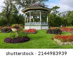 Small photo of Halifax Public Gardens with the victorian kiosk built in 1836, Nova-Scotia, Canada