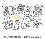 dancing fruit vector... | Shutterstock .eps vector #1848331219