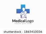 medical healthcare logo design. ... | Shutterstock .eps vector #1865410036
