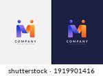 abstract initial letter m logo... | Shutterstock .eps vector #1919901416