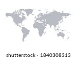 world map vector. planet earth. | Shutterstock .eps vector #1840308313
