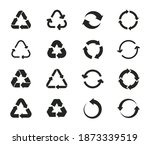 set of recycling icons. recycle ... | Shutterstock .eps vector #1873339519