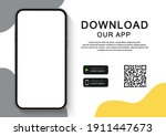 download our app for mobile... | Shutterstock .eps vector #1911447673