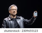 Small photo of Jen-Hsun Huan NVIDIA's Founder, President and CEO delivered a keynote speech at Computex in Taipei, Taiwan on May 29, 2023