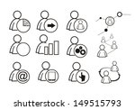 human icons | Shutterstock .eps vector #149515793