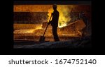 Smelting Metal In A...