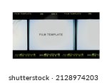 Small photo of (35 mm.) film collections frame.With black space.film camera.film template