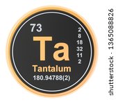 tantalum ta chemical element.... | Shutterstock . vector #1365088826
