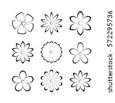 flower buds  design elements... | Shutterstock . vector #572295736