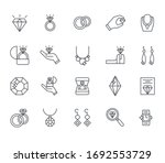 set of jewelry related vector...