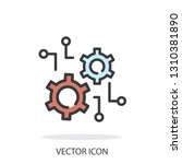 function settings icon  linear... | Shutterstock .eps vector #1310381890