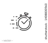 quick time icon  fast deadline  ... | Shutterstock .eps vector #1408830563