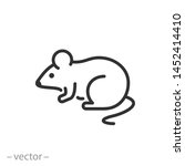 mouse icon  rat  mice thin line ...