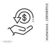 cashback icon  return money ... | Shutterstock .eps vector #1585485913