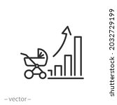 population growth and birth... | Shutterstock .eps vector #2032729199