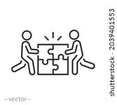 enterprise communication icon ... | Shutterstock .eps vector #2039401553