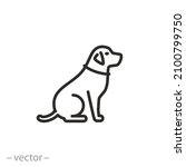 dog profile icon  labrador... | Shutterstock .eps vector #2100799750