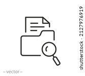 folder search icon  file find... | Shutterstock .eps vector #2127976919