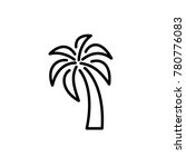 palm tree icon vector | Shutterstock .eps vector #780776083