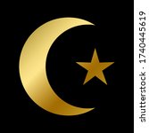 islamic faith symbol isolated.... | Shutterstock .eps vector #1740445619