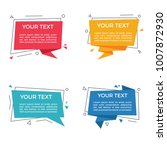 vector text label   speech... | Shutterstock .eps vector #1007872930