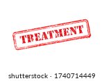 rubber stamp treatment. vector... | Shutterstock .eps vector #1740714449