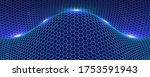 hexagonal perspective... | Shutterstock .eps vector #1753591943