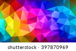 colorful triangular abstract... | Shutterstock .eps vector #397870969