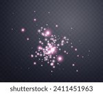 pink glittering dots  particles ...
