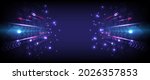 perspective glowing speed arrow.... | Shutterstock .eps vector #2026357853
