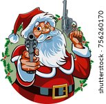 Santa With A Gun Free Stock Photo - Public Domain Pictures