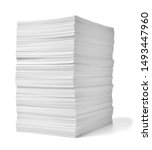 Close up of a stack of paper on ...