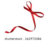 close up of a  red ribbon bow... | Shutterstock . vector #162972386