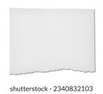 Small photo of collection of white ripped pieces of paper on white background. each one is shot separately