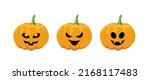 halloween pumpkin. creepy... | Shutterstock .eps vector #2168117483