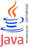 java programming language art and logo designed with curves tea cup art