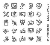 design and drawing icons set.... | Shutterstock .eps vector #1233239179