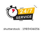 24 7 service. 24 hours a day... | Shutterstock .eps vector #1985436056