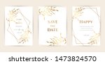 luxury wedding invitation cards ... | Shutterstock .eps vector #1473824570
