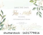 watercolor wedding set. set of... | Shutterstock .eps vector #1631779816