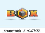 box logo design  modern style ... | Shutterstock .eps vector #2160375059
