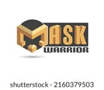 letter m logo design with mask... | Shutterstock .eps vector #2160379503