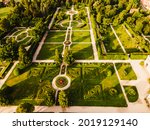 Lednice Chateau with beautiful gardens and parks on sunny summer day. Lednice-Valtice Landscape, South Moravian region. UNESCO World Heritage Site.