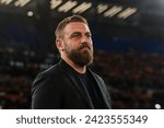 Small photo of Rome, Italy 5th February 2024: Daniele De Rossi coach of A.S. Roma gestures during the Italian Serie A 2023-24 football match between AS Roma vs Cagliari Calcio at the Olimpico Stadium