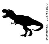 t rex dinosaur silhouette ... | Shutterstock . vector #2057561570