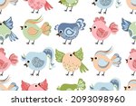 vector color image of birds ... | Shutterstock .eps vector #2093098960