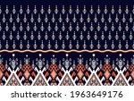 geomatric ethnic oriental ikat... | Shutterstock .eps vector #1963649176