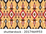  ikat indian seamless pattern... | Shutterstock .eps vector #2017464953