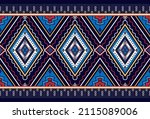  ethnic ikat chevron pattern... | Shutterstock .eps vector #2115089006
