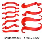 ribbon banners isolated on... | Shutterstock .eps vector #570126229